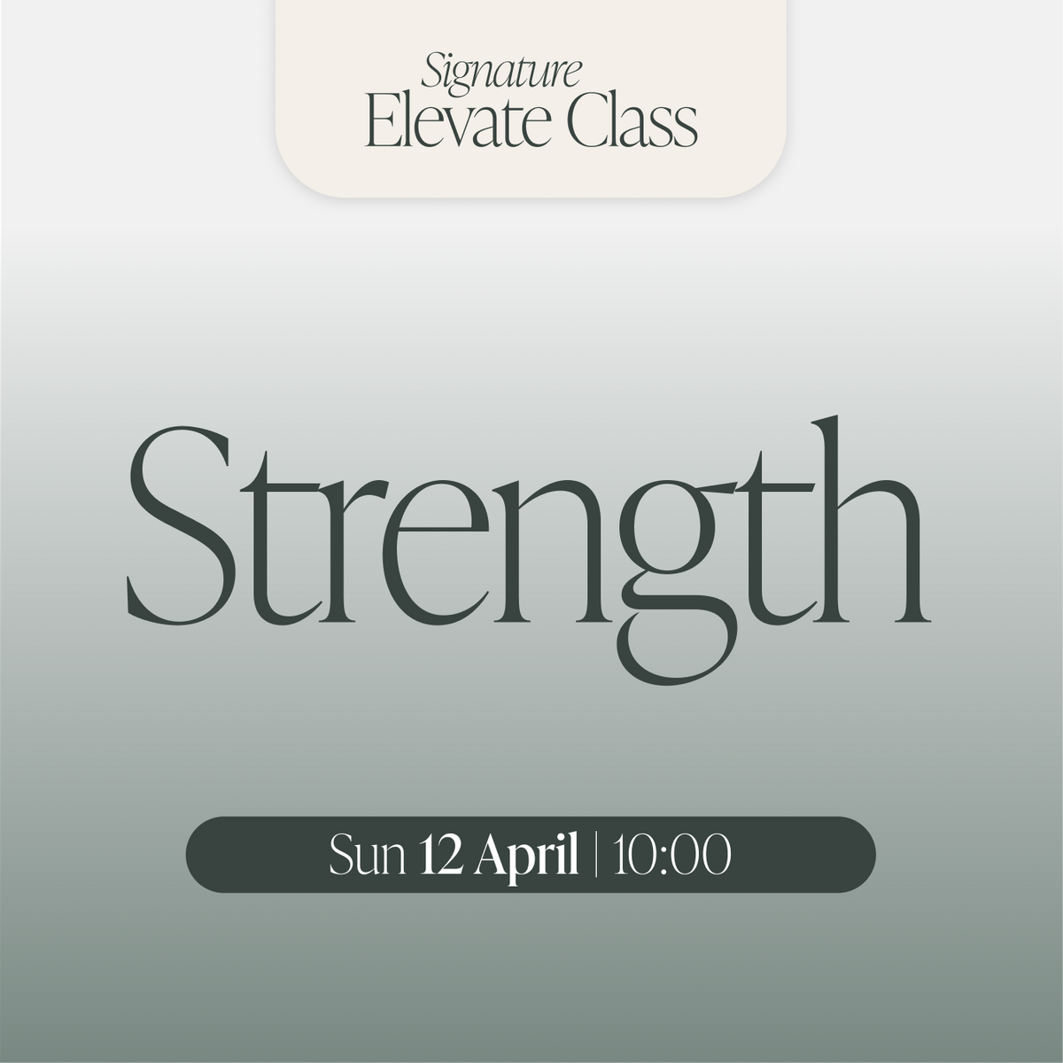 Sun 12 April | 10:00 | Strength