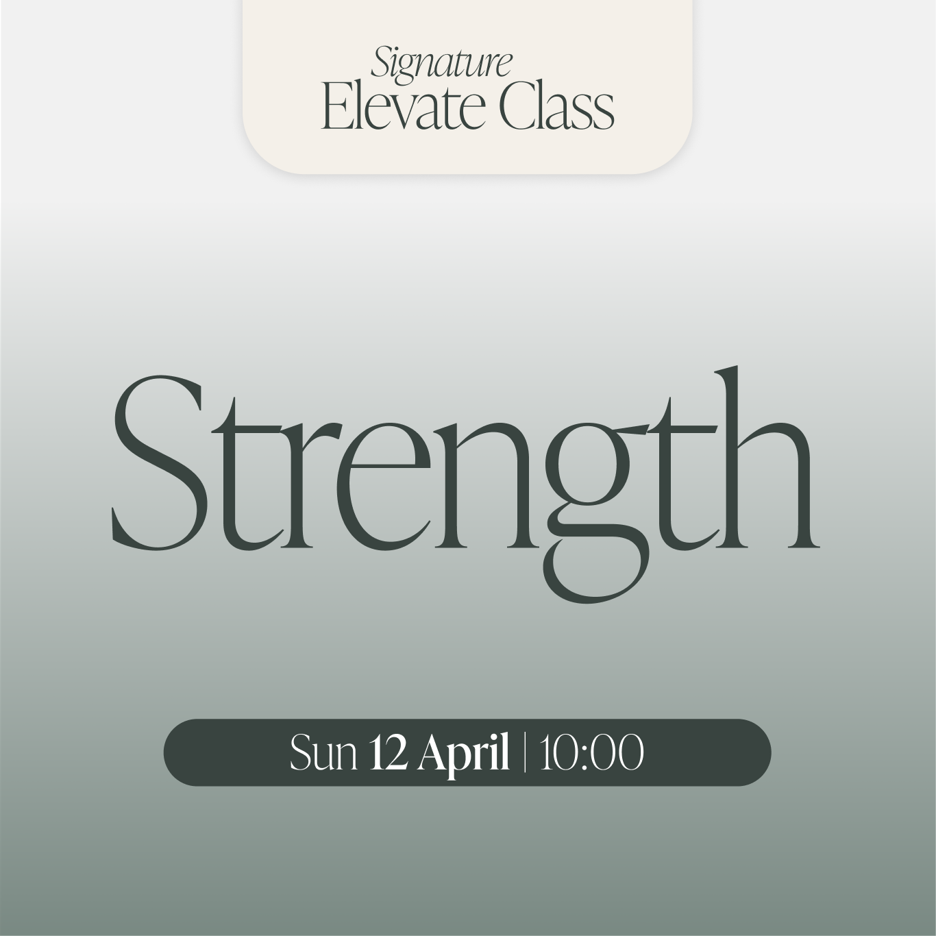 Sun 12 April | 10:00 | Strength